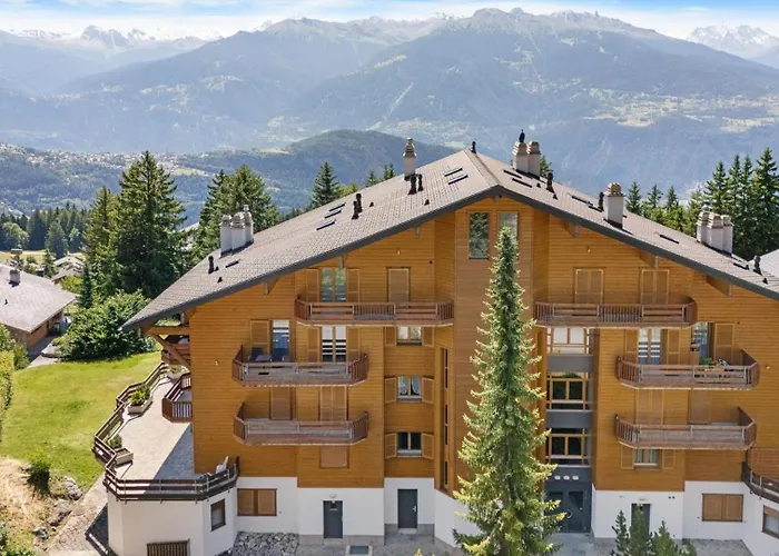 Rosalp 422 Proche Du Centre A Avec Vue Sur Les Alpes Anzère